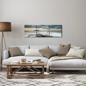 Obraz - Robben Island (s hodinami) (90x30 cm)