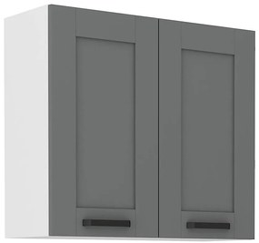 Kuchynská skrinka Luna dustgrey/biela 80G-72 2F