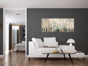 Obraz - Kresba lesného vzoru (120x50 cm)