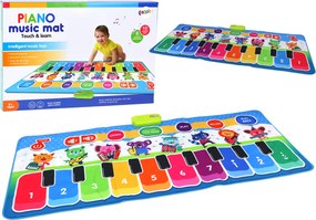 LEAN Toys Interaktívna hracia podložka na tanec s hudobnými nástrojmi a zvukmi