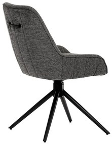 BONTEC Jedálenská stolička, sivá, látka, HC-535 GREY2 Farba: Šedá