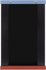 Nástenné zrkadlo s poličkou s dreveným rámom 50x75 cm Lun – noo.ma