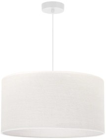 Závesné svietidlo Juta, 1x biele jutové tienidlo, (fi 45cm), w