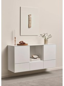 Biela nízka závesná komoda 135x68 cm Edge by Hammel – Hammel Furniture