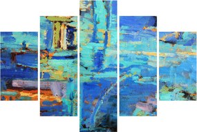 Obraz - Abstraktné olejomaľba (150x105 cm)