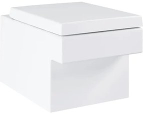 WC doska GROHE Cube Ceramic biela s automatickým zatváraním 39488000