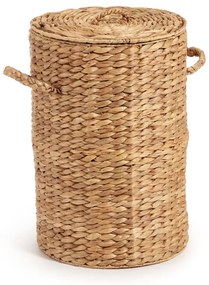 Kôš na bielizeň z vodného hyacintu v prírodnej farbe Yessira – Kave Home