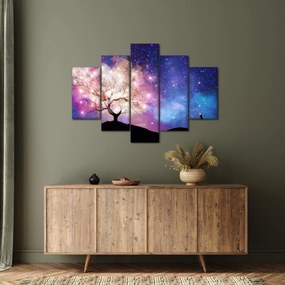 Obraz - Vesmírny strom (150x105 cm)