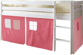 XXXLutz VYVÝŠENÁ POSTEĽ, 90/200 cm ružová, biela, pink Livetastic - Detské izby - 000406003615