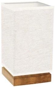 Spot-Light DO70774174 - Stolná lampa FIRE 1xE27/25W/230V dub/béžová