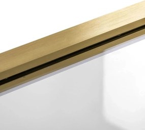 Dvojdielna vaňová zástena REA AGAT-2 80 cm, zlatá kartáčovaná/transparent