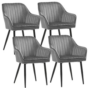 Set štyroch jedálenských stoličiek LDC087G03-4 (4 ks)