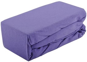 Prestieradlo jersey s gumkou 115GSM 140x200 fialová