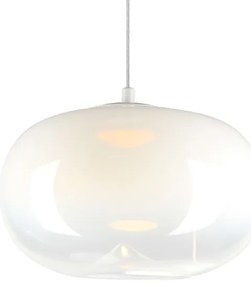 LED Luster na lanku VASO LED/4W/230V pr. 18 cm biela