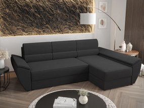 Rohová sedacia súprava Radiant L3 (tmavosivá) (P). Akcia -20%. Vlastná spoľahlivá doprava až k Vám domov. 1057465