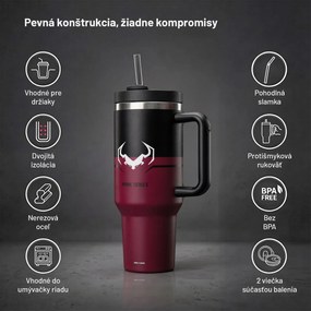 Termohrnček s rukoväťou červený Diablo Bloody Mary