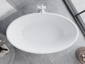 Mexen Nike, voľne stojaca vaňa 175 x 100 cm, biela-čierna, biely prepad, 54071751075-20