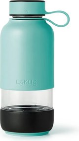 Tyrkysovomodrá cestovná sklenená fľaša 500 ml To Go – Lékué