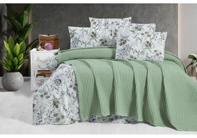 Zelený bavlnený pléd 220x240 cm Waffle – Mila Home