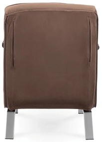 Kreslo pohovka rozkladacia PRATO hnedá - vintino.sk