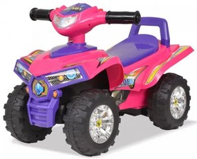 vidaXL Detská štvorkolka ATV so zvukom a svetlom, ružovo-fialová-