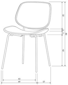 Čierne jedálenské stoličky v súprave 2 ks z imitácie kože Close In – WOOOD