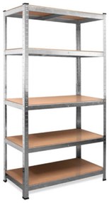 Jurhan Regál s vysokou nosnosťou HEAVY, max 875kg, 90x40x180cm, strieborná