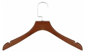 SPRINGOS Ramienka na šaty 38 cm, drevené, tmavo hnedé, súprava 3ks SPRINGOS LUXURY