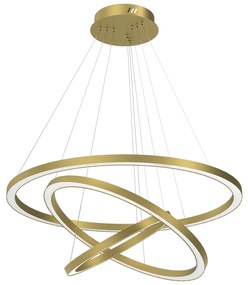 Závesné LED svietidlo Galaxia, 3x LED 85w, 3500k, g