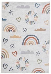Krémovobiely detský koberec 120x170 cm Vida Kids Rainbow – Think Rugs