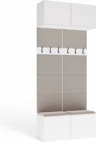 Předsíňová stěna HAGA 2W 100 cm bílá