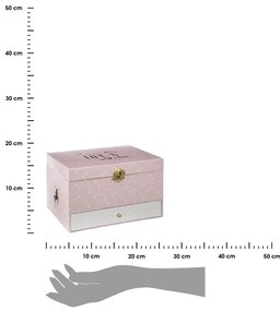 Hracia skrinka Unicorn, 21,5x14x17,5 cm, ružová