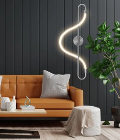 Toolight Toolight, LED nástenné svietidlo 25W APP859-W Long Chrom, chrómová, OSW-03994