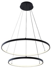 Moderný LED luster Breno 2 60 čierna