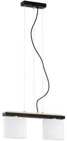 Argon 7164 - Luster na lanku CANOA 2xE27/15W/230V čierna