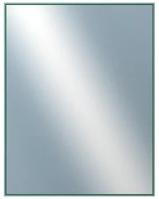 DANTIK - Zrkadlo v rámu, rozmer s rámom 70x90 cm z lišty Hliník zelená m. (7002246)