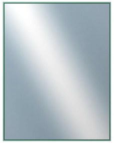 DANTIK - Zrkadlo v rámu, rozmer s rámom 70x90 cm z lišty Hliník zelená m. (7002246)