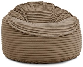 Hnedý menčestrový sedací vak Socrate – Bobochic Paris