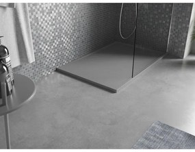 Mexen Amon, SMC obdĺžniková sprchová vanička 100 x 80 cm, šedá, 4F618010