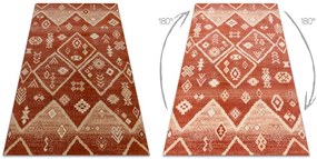 Koberec LEGEND 468 15 GB300 OSTA - Boho, exkluzívny červený / béžový