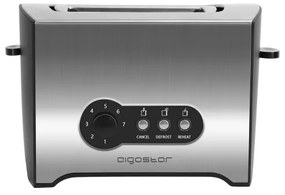 Aigostar - Hriankovač s dvomi otvormi 900W/230V chróm