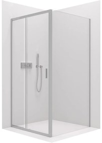CERANO - Sprchovací kút Varone LINE Ľ/P - chróm, transparentné sklo - 120x90 cm - posuvný, CER-CER-DY505-90109