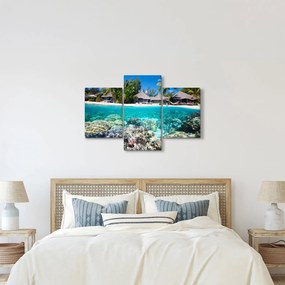 Obraz pláže na tropickom ostrove (90x60 cm)
