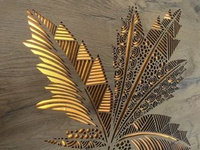 Obraz List stromu s led podsvietením na batériu