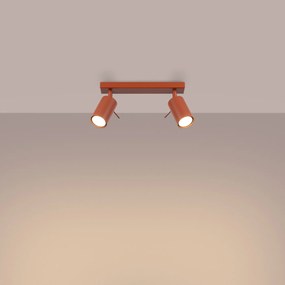 Bodové svietidlo Ring, 2x oranžové kovové tienidlo, (možnosť polohovania)