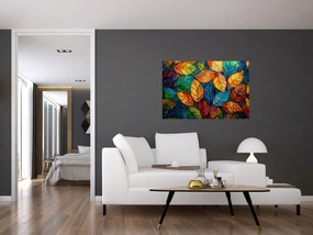 Obraz - Mozaika z listov (90x60 cm)