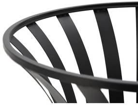 Prenosné ohnisko na drevo s roštom čierna