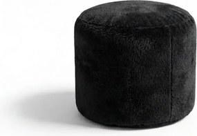 Sablio Taburetka Circle SOFTY - Midnight Black - 38x48 cm