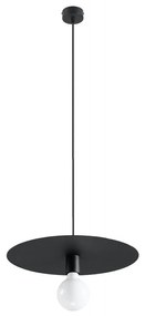 Sollux SL.0853 - Luster na lanku FLAVIO 1xE27/60W/230V čierna