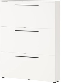 Biela výklopná skrinka na topánky Utah - Germania